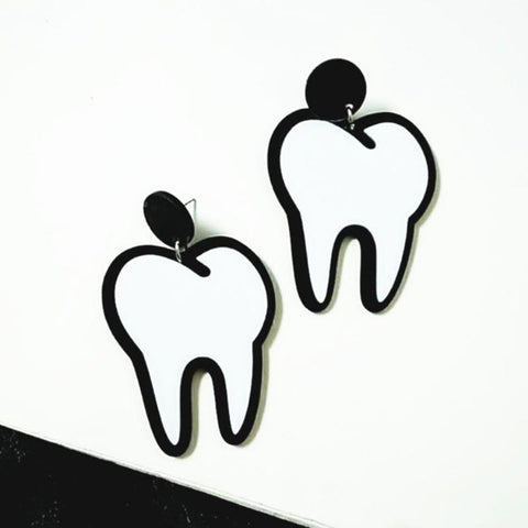 Punk Style Molar Earrings