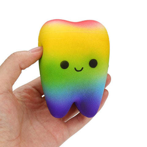 RAINBOW TOOTH SQUISHY TOY Toothlet 