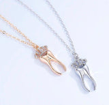 Sparkling Posh Crown Necklace - Dentistry Gifts - TOOTHLET