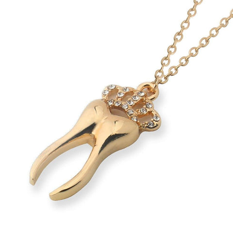 Sparkling Posh Crown Necklace