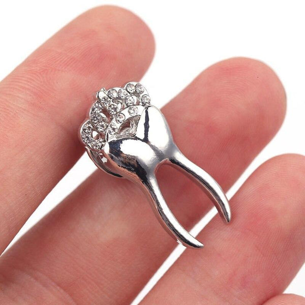 Pin Tooth Crown Sparkling Posh Crown Pin | TOOTHLET