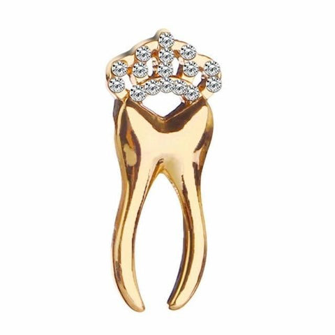 Sparkling Posh Crown Pin