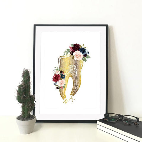 Spring Molar Premium Canvas - Dental Professionals Artwork - TOOTHLET