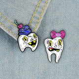 SUPER SWEET TOOTH PIN COUPLE Toothletshop 