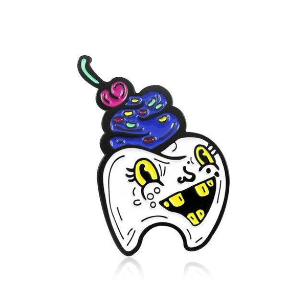 SUPER SWEET TOOTH PIN COUPLE Toothletshop Cupcake 