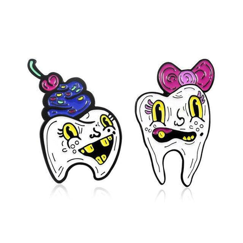 SUPER SWEET TOOTH PIN COUPLE Toothletshop Set