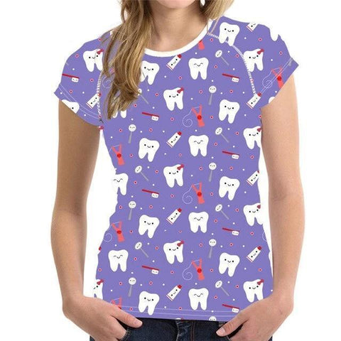 Super Happy Teeth Raglan T-Shirt - Dentistry Tees - TOOTHLET