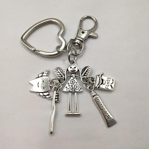 Tooth Fairy Handbag Charm Keychain