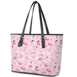 Toothache Tote Handbag - Tooth Pattern Tote Bag - TOOTHLET