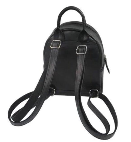 Toothy Pink Faux Leather Backpack Purse