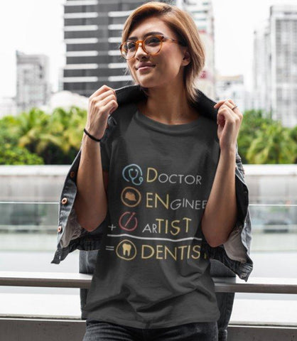 Unisex Dentistry Math T-Shirt - What Do Dentist Wear - TOOTHLET