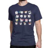 UNISEX MOLAR BUDDIES AMUSING T-SHIRT Toothlet Navy Blue S 