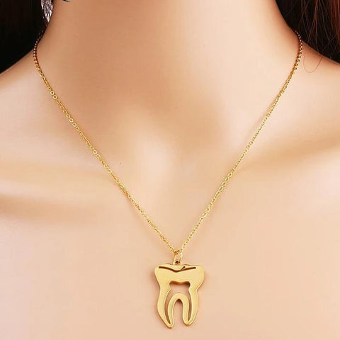 Uptown Contoured Molar Necklace