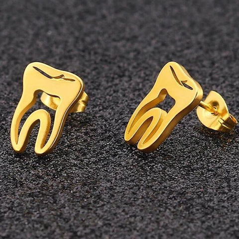 Uptown Contoured Molar Stud Earrings