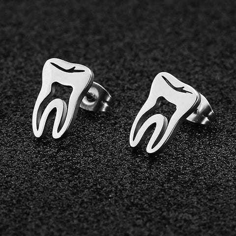 Uptown Contoured Molar Stud Earrings
