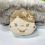 WOODEN KID TOOTH BOX Toothlet GIRL 
