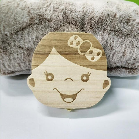 Wooden Kid Tooth Box