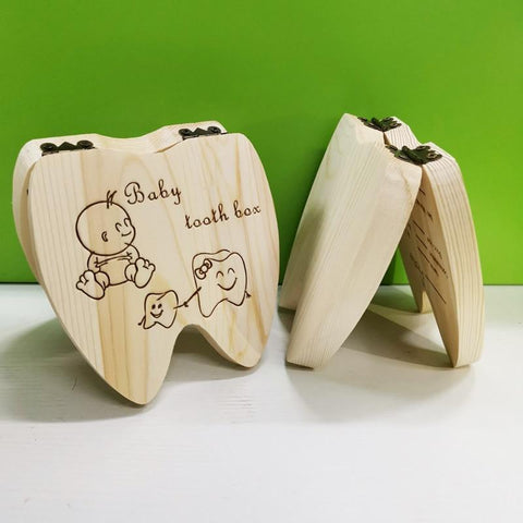 Wooden Kid Tooth Box